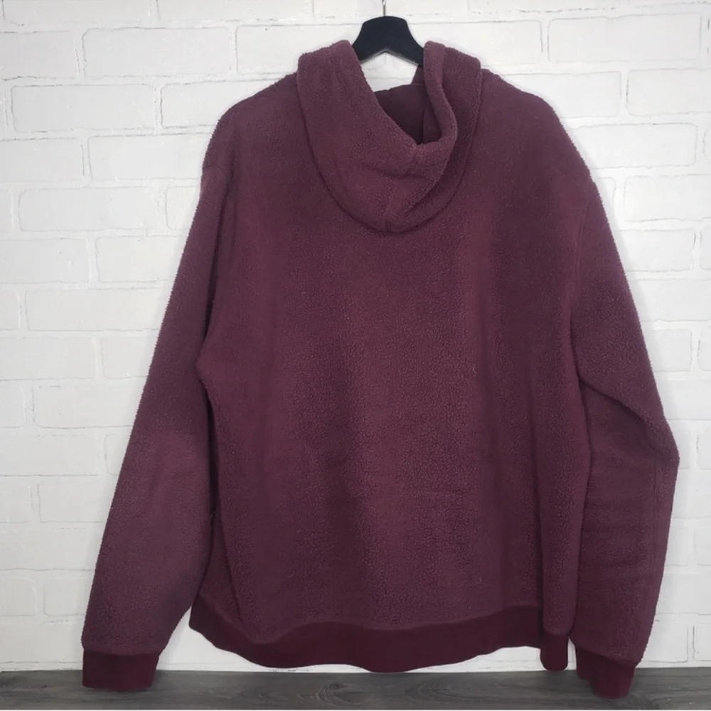 Outerknown fleece hoodie - burgundy - Picture 6 of 6